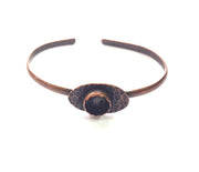 Copper Bracelet Blanks Bangle Blanks Cuff Blanks Adjustable Bracelet Blank Antique Copper Plated Brass (10mm Blanks ) G14009