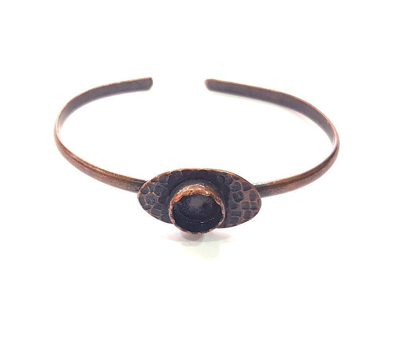 Copper Bracelet Blanks Bangle Blanks Cuff Blanks Adjustable Bracelet Blank Antique Copper Plated Brass (10mm Blanks ) G14009