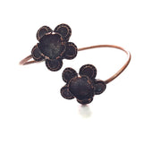 Copper Bracelet Blanks Bangle Blanks Cuff Blanks Adjustable Bracelet Blank Antique Copper Plated Brass (14mm Blanks ) G14012