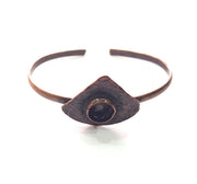 Copper Bracelet Blanks Bangle Blanks Cuff Blanks Adjustable Bracelet Blank Antique Copper Plated Brass (10mm Blanks ) G14013