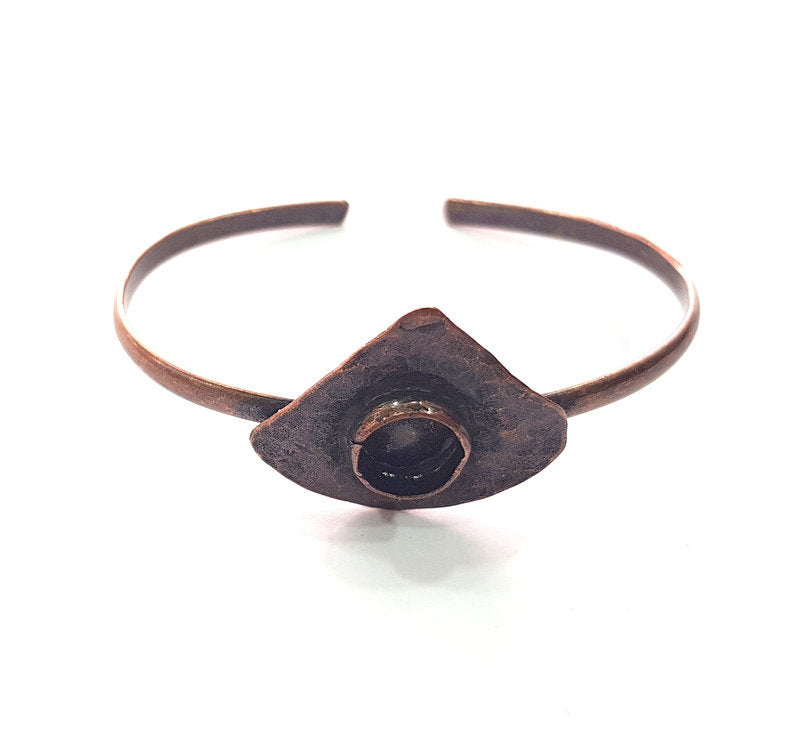 Copper Bracelet Blanks Bangle Blanks Cuff Blanks Adjustable Bracelet Blank Antique Copper Plated Brass (10mm Blanks ) G14013