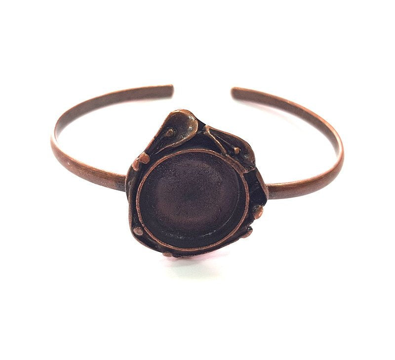 Copper Bracelet Blanks Bangle Blanks Cuff Blanks Adjustable Bracelet Blank Antique Copper Plated Brass (18mm Blanks ) G14018
