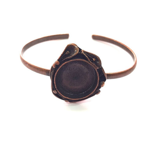 Copper Bracelet Blanks Bangle Blanks Cuff Blanks Adjustable Bracelet Blank Antique Copper Plated Brass (18mm Blanks ) G14018