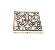 Silver Pendant Antique Silver Plated Metal (37mm) G13657