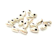 6 Acorn Charm Silver Charms Antique Silver Plated Metal (13x6mm) G13663