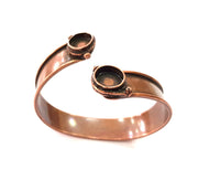 Copper Bracelet Blanks Bangle Blanks Cuff Blanks Adjustable Bracelet Blank Antique Copper Plated Brass (10mm Blanks ) G13684