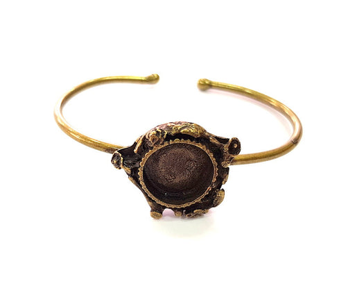 Bangle Blanks Antique Bronze Bracelet Blanks Cuff Blanks Adjustable Bracelet Blank Antique Bronze Plated Brass (15mm Blanks) G13686