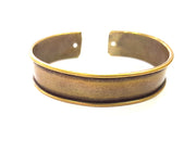 Bangle Blanks Antique Bronze Bracelet Blanks Cuff Blanks Adjustable Bracelet Blank Antique Bronze Plated Brass (15mm ) G13687