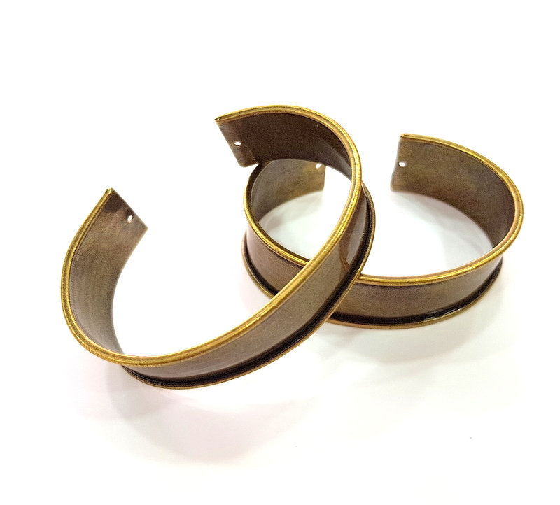 Bangle Blanks Antique Bronze Bracelet Blanks Cuff Blanks Adjustable Bracelet Blank Antique Bronze Plated Brass (20mm ) G13688