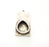 Hammered Pendant Base Blank inlay Blank Earring Base Resin Blank Mountings Antique Silver Plated Metal (18x13mm) G17449