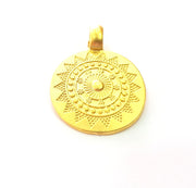 Gold Pendant Gold Plated Metal (28mm)  G13697