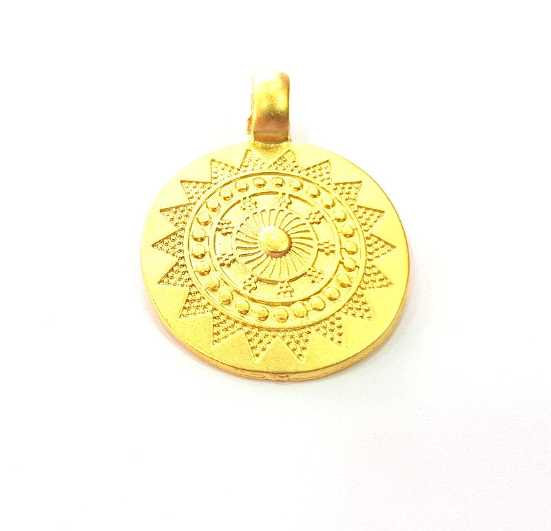 Gold Pendant Gold Plated Metal (28mm)  G13697