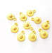 10 Flower Charms Gold Charm Gold Plated Metal (12x8mm)  G13699
