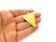 Triangle Pendant Gold Pendant Gold Plated Metal (46x38mm)  G13705