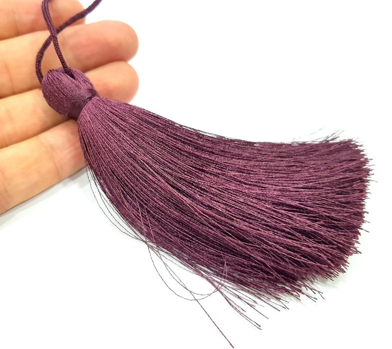 Eggplant Purple Tassel Large Thick 113 mm - 4.4 inches G14069