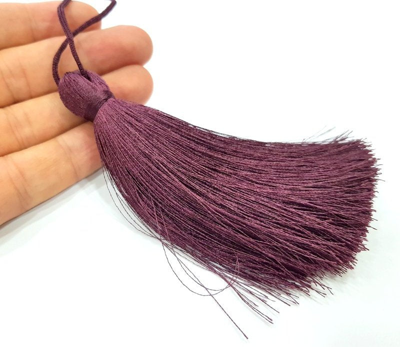 Eggplant Purple Tassel Large Thick 113 mm - 4.4 inches G14069