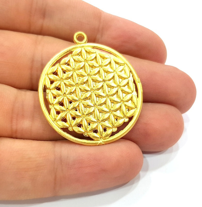 Gold Pendant Gold Plated Metal (33mm)  G14070