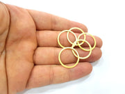 10 Gold Circle Findings Gold Plated Circle (22mm)   G14073