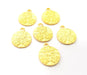 5 Gold Charms Gold Plated Metal (14mm)  G14074