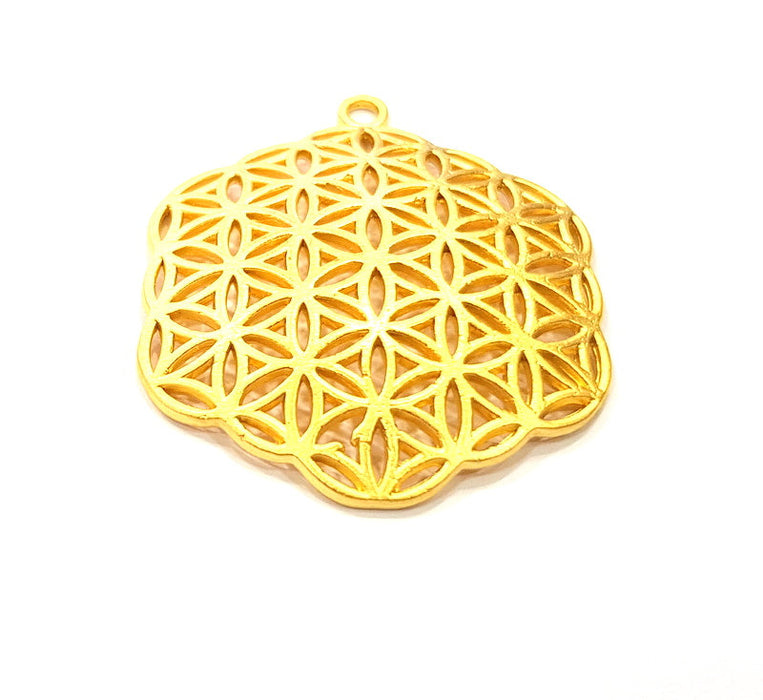 Gold Pendant Gold Plated Metal (38mm)  G14075