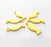 10 Fish Charm Gold Charms Gold Plated Metal (20x8mm)  G14097