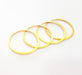 10 Gold Circle Findings Gold Plated Circle (28mm)   G14100