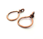 4 Antique Copper Pendant Antique Copper Plated Pendant (37x23mm) G14147