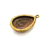 2 Antique Bronze Pendant Blank inlay Blank Mosaic Blank Resin Blank Bezel Base Setting Mountings Antique Bronze Plated(29x20mm blank) G14167