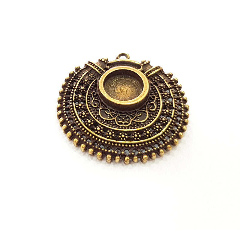Antique Bronze Pendant Blank inlay Blank Mosaic Blank Resin Blank Bezel Base Setting Mountings Antique Bronze Plated(12mm blank) G14180