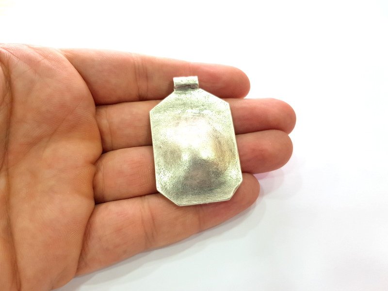 Silver Base Blank inlay Blank Earring Base Resin Blank Mosaic Mountings Antique Silver Plated Metal (23x23 mm blank )  G14210