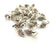 20 Bunch of grapes Charm Silver Charms Antique Silver Plated Metal (15x6mm) G17506