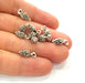 20 Bunch of grapes Charm Silver Charms Antique Silver Plated Metal (15x6mm) G17506