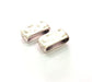 2 Silver Plated Findings Antique Silver Plated Beads 19x9mm  G14225