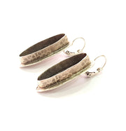 Earring Blank Base Settings Silver Resin Blank Cabochon Base inlay Blank Mountings Antique Silver Plated Brass (29x8mm blank) 1 Set  G14251