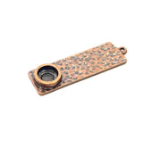 2 Copper Pendant Blank Mosaic Base inlay Blank Necklace Blank Resin Mountings Antique Copper Plated Metal ( 8 mm round blank) G13730