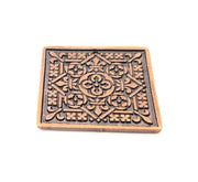 Antique Copper Pendant Antique Copper Plated Metal ( 37 mm ) G14052