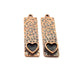 2 Copper Pendant Blank Mosaic Base inlay Blank Necklace Blank Resin Mountings Antique Copper Plated Metal ( 8 mm blank) G13733