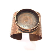 Copper Bracelet Blanks Bangle Blanks Cuff Blanks Adjustable Bracelet Blank Antique Copper Plated Brass ( 40mm Blanks ) G13737