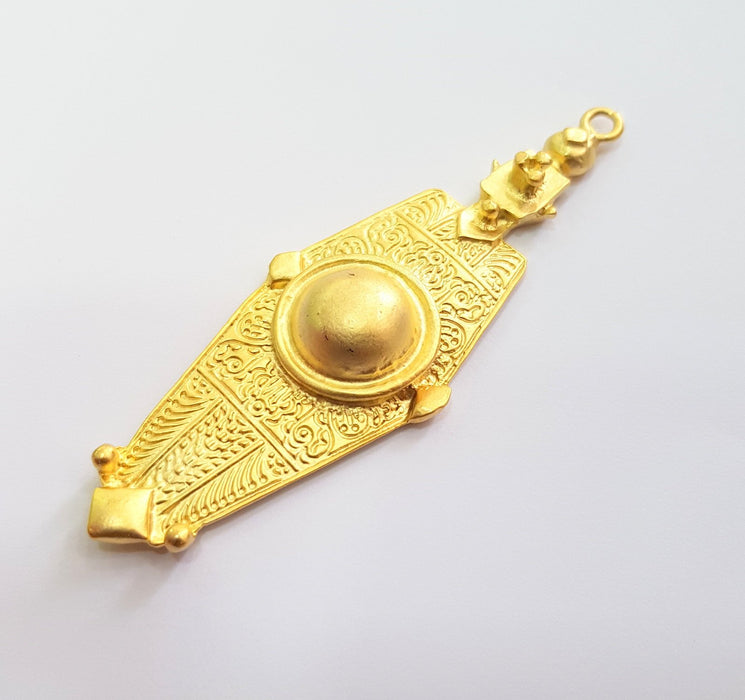 Gold Pendant Gold Plated Metal (86x29mm)  G13765