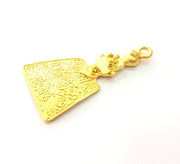 Gold Charms Gold Plated Metal (43x26mm)  G14278