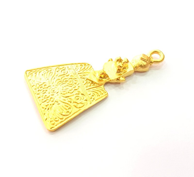 Gold Charms Gold Plated Metal (43x26mm)  G14278