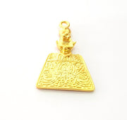 Gold Charms Gold Plated Metal (43x26mm)  G14278