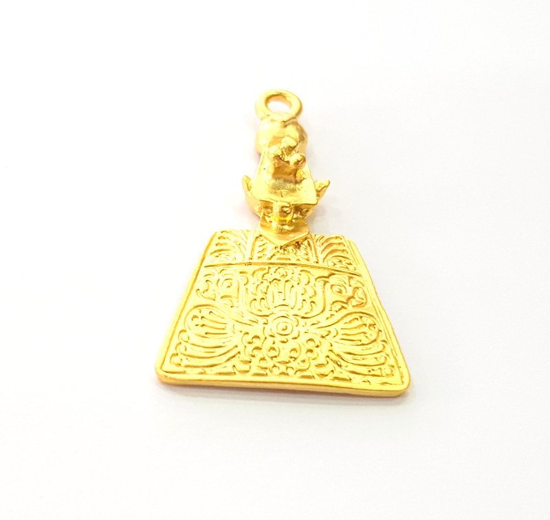 Gold Charms Gold Plated Metal (43x26mm)  G14278