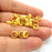 20 Gold Rondelle Beads Spacer Gold Plated Metal Beads  (9 mm)  G14284