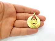 Gold Pendant Blank Gold Pendant Gold Plated Metal (10mm blank)  G14288