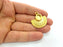 Gold Pendant Blank Gold Pendant Gold Plated Metal (10mm blank)  G14289
