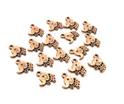 20 Elephant Charm Antique Copper Charm Antique Copper Plated Metal (12x11mm) G13775