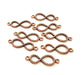 10 Antique Copper Connector Charm Antique Copper Plated Metal (32x11mm) G13786