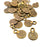 20 Ottoman signature Charm Antique Bronze Charm Antique Bronze Plated Metal  (9mm) G13849