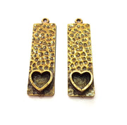2 Antique Bronze Pendant Blank inlay Blank Mosaic Blank Resin Blank Bezel Base Setting Mountings Antique Bronze Plated(8mm blank) G13856